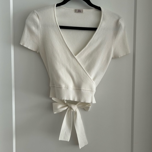 Little Moon Tops - ❌SOLD❌LITTLE MOON WHITE PRUNELLA KNIT TOP